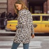 Round Neck T-Shirt Slim Long Casual Leopard Print Bottoming LQ082