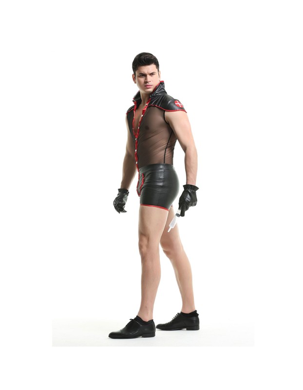 Male Club Halloween Cosplay Sexy Evil Spirit Bat Demon Costume  XY82219