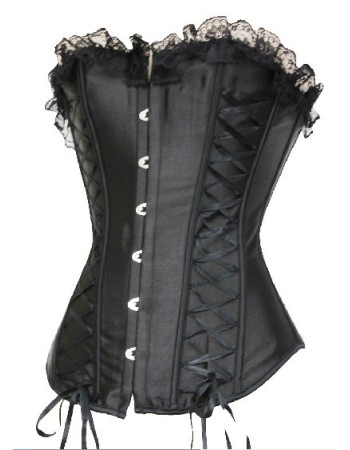 new style black lace bundle of edge corset m1721B