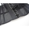Black Mesh Women Waist Shrinkable Breathable Shapewear Corset Sexy Bustier WK2271
