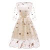 Retro Style Puffy Woman Party Sexy Night Elegant Casual Dresses CD1670