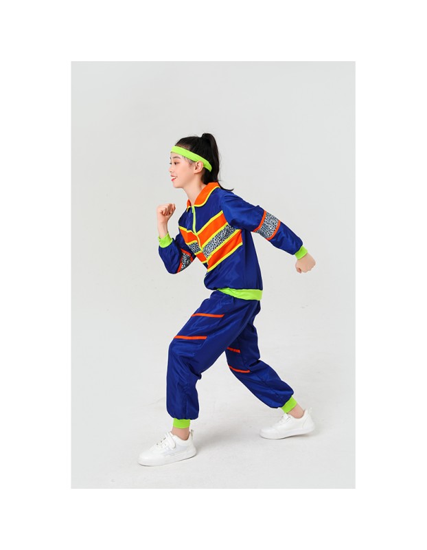 Girl 70s Disco Retro Hippie Costume Fancy Clothes Hippie Pants Children Costume