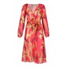 THREE-COLOR BEACH PRINTED DRESS M88096