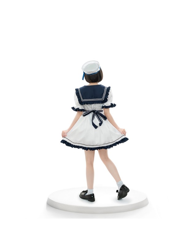 New Anime Cosplay Navy Suit Sailor Suit Maid Uniform Lolita Costume DL2034