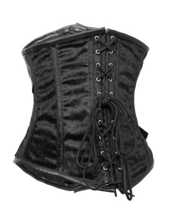 2016 New Leather Charpie Steel Bones Underbust Corset M1356