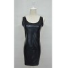 Patent Leather Skirt Sexy Mini Plus Size Evening Dress XX4083