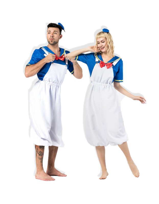 Halloween Party Couples Donald Duck Sailor Costume M40602