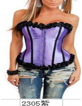 sexy purple lace bundle of edge corset m1720E