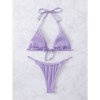 Light Purple Wholesale Swimsuit Halter Sexy Young Tiny Swimwear Sexy Bikini A2207