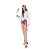 Halloween Stage Animation Pirate Queen Costumes Role Play Fun uniforms SL3395