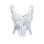 Retro Porcelain After Lacing Corset Fishbone Vest Crop Spice Girl Corset Top AM22097