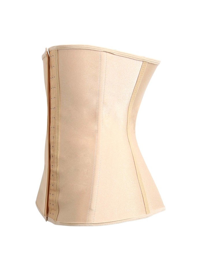 Hot sale women pure color latex waist corsets M1303N