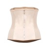 Black Smooth Latex Hook Eye 4 Steel Boned Waist Training Corset  M1303U