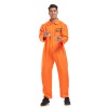 Men Adult Orange Inmate Cosplay Costume Jumpsuit Uniform Set Firefighter Suit SM1109