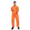 Men Adult Orange Inmate Cosplay Costume Jumpsuit Uniform Set Firefighter Suit SM1109