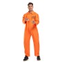Men Adult Orange Inmate Cosplay Costume Jumpsuit Uniform Set Firefighter Suit SM1109