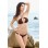 Brown Crystal Halter Swimwear M5172