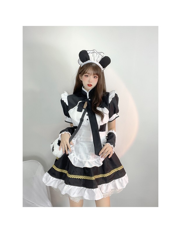 Maid Costume Cosplay Lolita Panda Girl Maid Uniform Anime Daily Dress DL2025