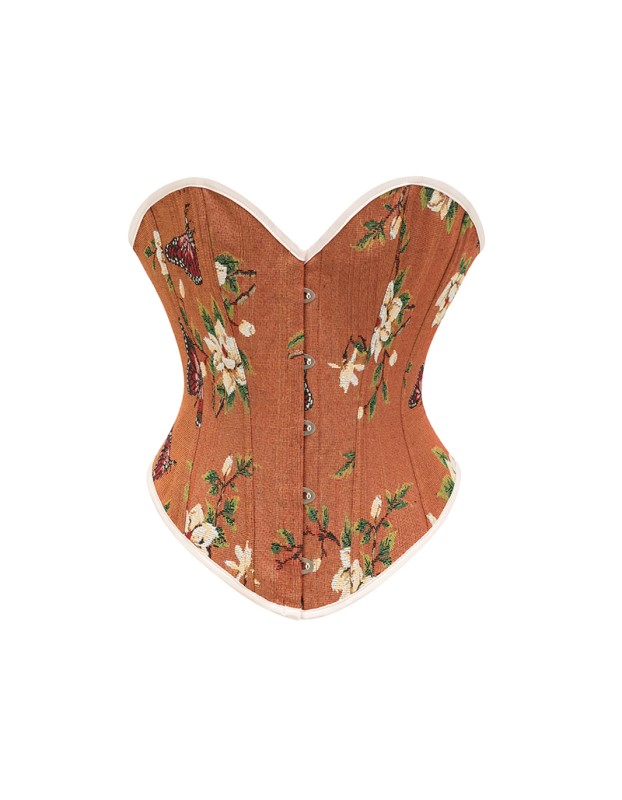 Flower Palace Corset Butterfly Print Bone Dress Wedding Base Waist Busier 22025