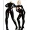 longsleeved black vinyl lingerie m7161
