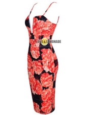 Sexy Flowery Pattern Design Clubwear M2308