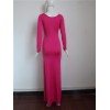 Fashion Long Sleeves Top Maxi Dress M3977