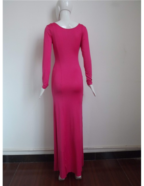 Fashion Long Sleeves Top Maxi Dress M3977