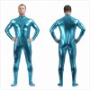 Mens Sexy Leather Metallic Zentai Suit M7328