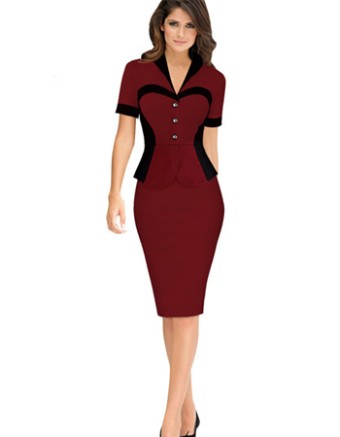 Beautiful Women V Neck Sexy profesional Dress M30212