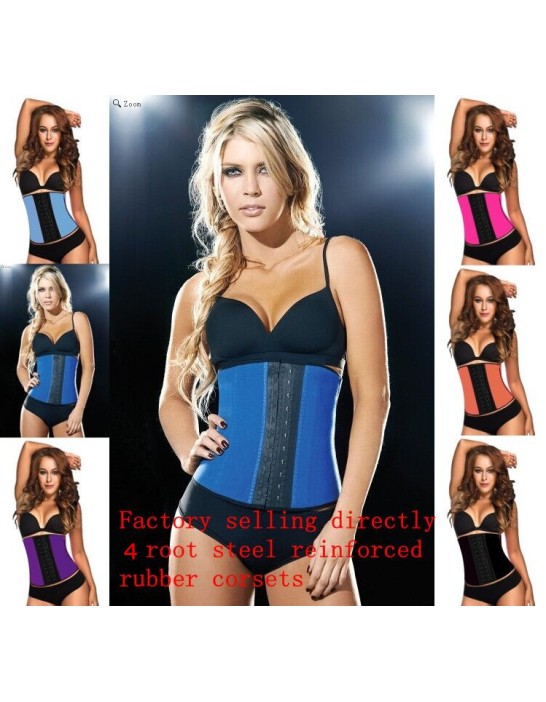 4 Steel Bones Latex Under Bust Corset M1303A