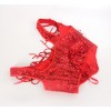 2023 Court Sexy Women Red Fringe Corset Little Sequin Vest Lacing Bustier WK2311