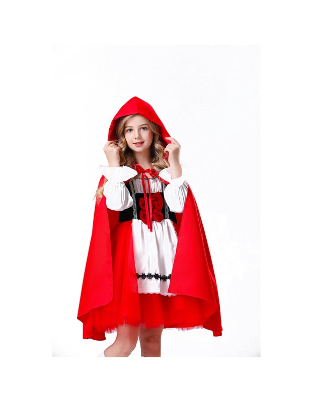Little Red Ridding Hood Costume Party Fancy Dress Children Cosplay Costume YM5618
