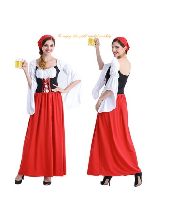 Sexy Maid Long Dress M4987
