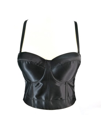 Small Halter Vest Women Satin Suit Leggings Sexy Breast Wrap Corset KN8313