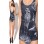 Shiny sexy one piece swimwear M5279a