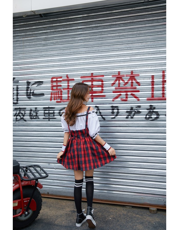 Japanese school girl Dress cheerleading performance clothe M40709-2
