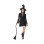 Halloween Party Cosplay Stage Black Cutout Lace Witch Dress Costume SL3399