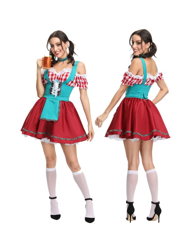 Germany Bavari Traditional Oktoberfest Beer Girl Dress Up m40680