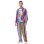 Halloween Adult Men Retro 70s Disco Hip Hop Hippie Bar Show Costume MS1687