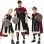 Halloween Kid Samurai Warrior Cape Shield Knife Adult Man Costume XY82312