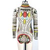 New Arrival Hot Women Pattern Long Sleeve Jumpsuit M30142