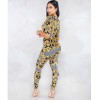 Fashion Women Floral Print Jumpsuit M8322