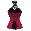 S-6XL Sexy Steampunk Halter Steel Boned Corsets M1407