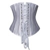 Polyester Steel Boned Hook Eye and Lace Up Closure Underbust Corset M1323