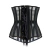Black Sexy Steel Bones Mesh Underbust Corset M1320