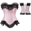 New style lace up overbust bustier corset M1667
