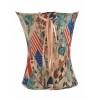 colorful pattern corsets m1265c