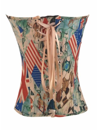 colorful pattern corsets m1265c