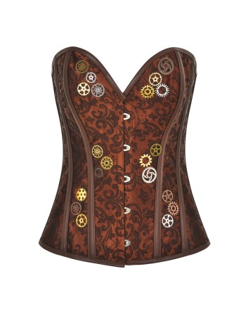 Steampunk Metal Gear Corset Plus Size M1426