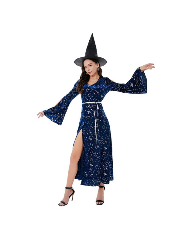 Halloween Maleficent Witch Cosplay Costume Dark Female Devil Costume SL3387